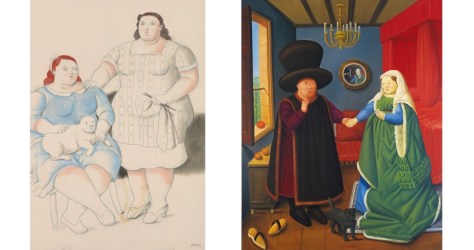 Botero_60 años de pintura_1 Two sisters 2019 134x102cm